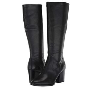 Born Black Leather Knee-High Boots